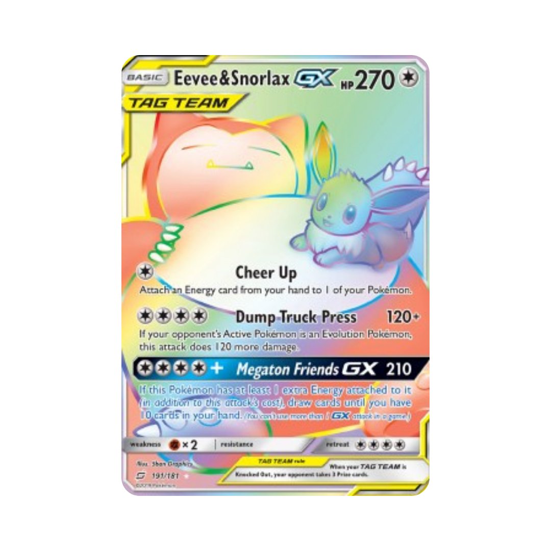 Eevee & Snorlax GX (TEU 191)