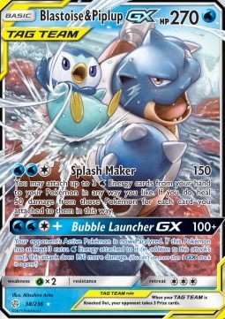 Blastoise & Piplup GX (CEC 38)