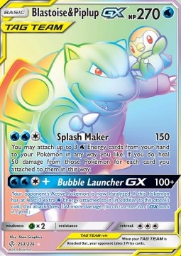 Blastoise & Piplup GX (CEC 253)