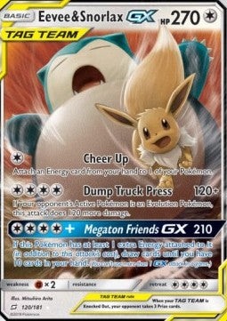 Eevee & Snorlax GX (TEU 120)