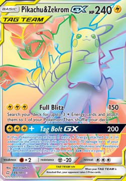 Pikachu & Zekrom GX (TEU 184)