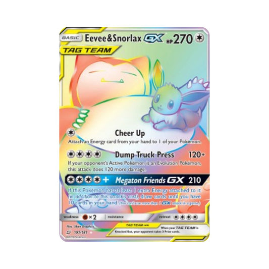 Eevee & Snorlax GX (TEU 191)