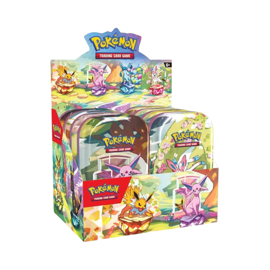 Pokémon trading card game packaging with colorful illustrations on a white background