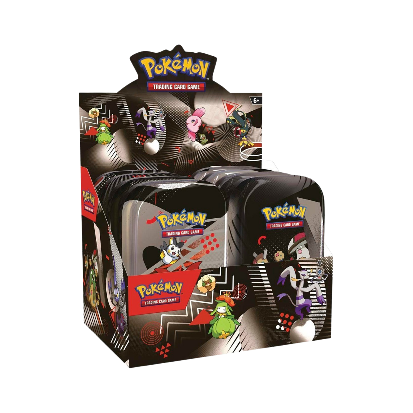 Pokémon trading card game packs with character illustrations on a white background