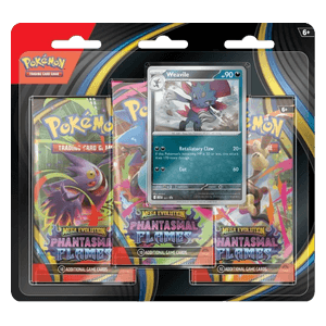 Fuegos Fantasmales 3-Pack Blister: Weavile (3 Boosters)